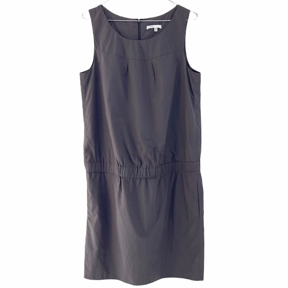 VINCE Sleeveless Cotton Dress with Pockets - Size 10